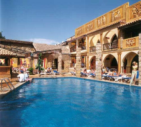 Roman Hotel In Pahos On The Holiday Island Of Cyprus